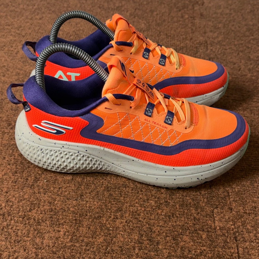 Skechers GOrun Consistent All Terrain Orange Purple Trail Running Shoes Womens 8